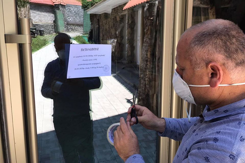 Կոտայքի մարզի հանրային սննդի 2 օբյեկտում այսօր 24 ժամով դադարեցվել է աշխատանքը