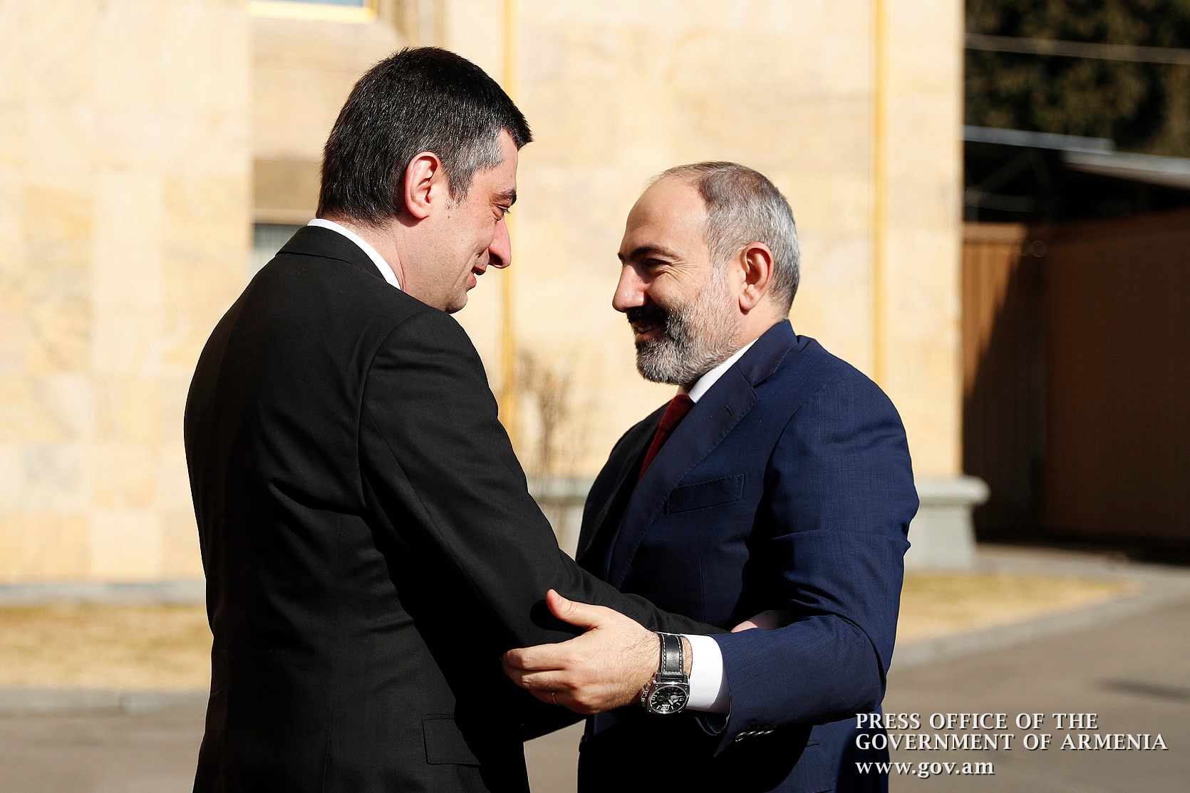 Գիորգի Գախարիան շնորհավորական ուղերձ է հղել Նիկոլ Փաշինյանին