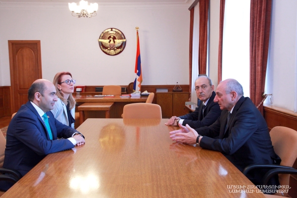 Բակո Սահակյանը Մարուքյանի և Թանդիլյանի հետ քննարկել է Արցախի և Հայաստանի խորհրդարանական կապերի զարգացմանն առնչվող հարցեր