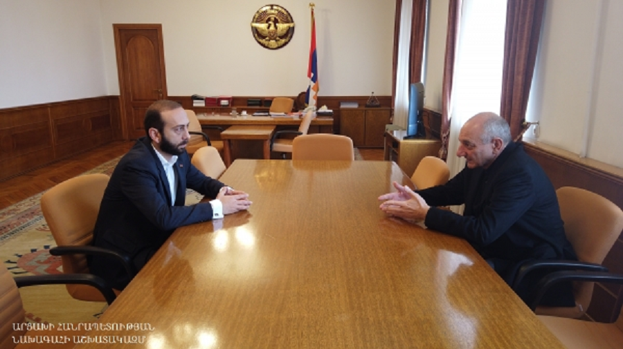 Բակո Սահակյանն ընդունել է Արարատ Միրզոյանին. քննարկվել են երկու հայկական պետությունների խորհրդարանական կապերի ամրապնդմանն առնչվող հարցեր