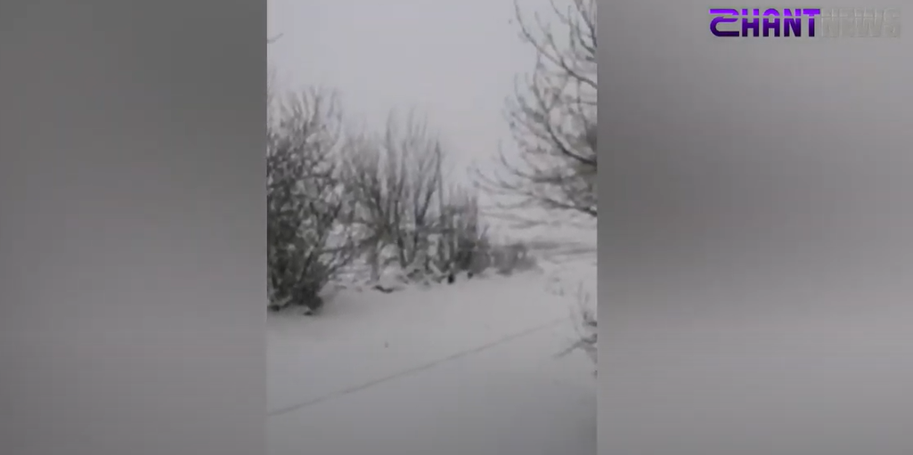 Աշոցքում առատ ձյուն է տեղում