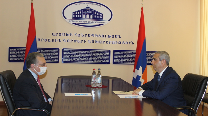 Արցախի և Հայաստանի արտգործնախարարներն անդրադարձել են ադրբեջանա-ղարաբաղյան հակամարտության խաղաղ կարգավորման գործընթացին