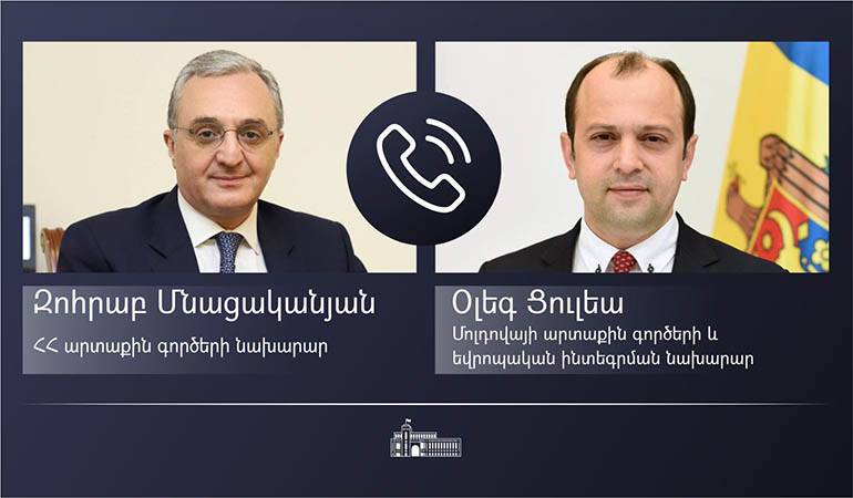 Հայաստանի և Մոլդովայի արտգործնախարարները տեսակապի ձևաչափով զրույց են ունեցել