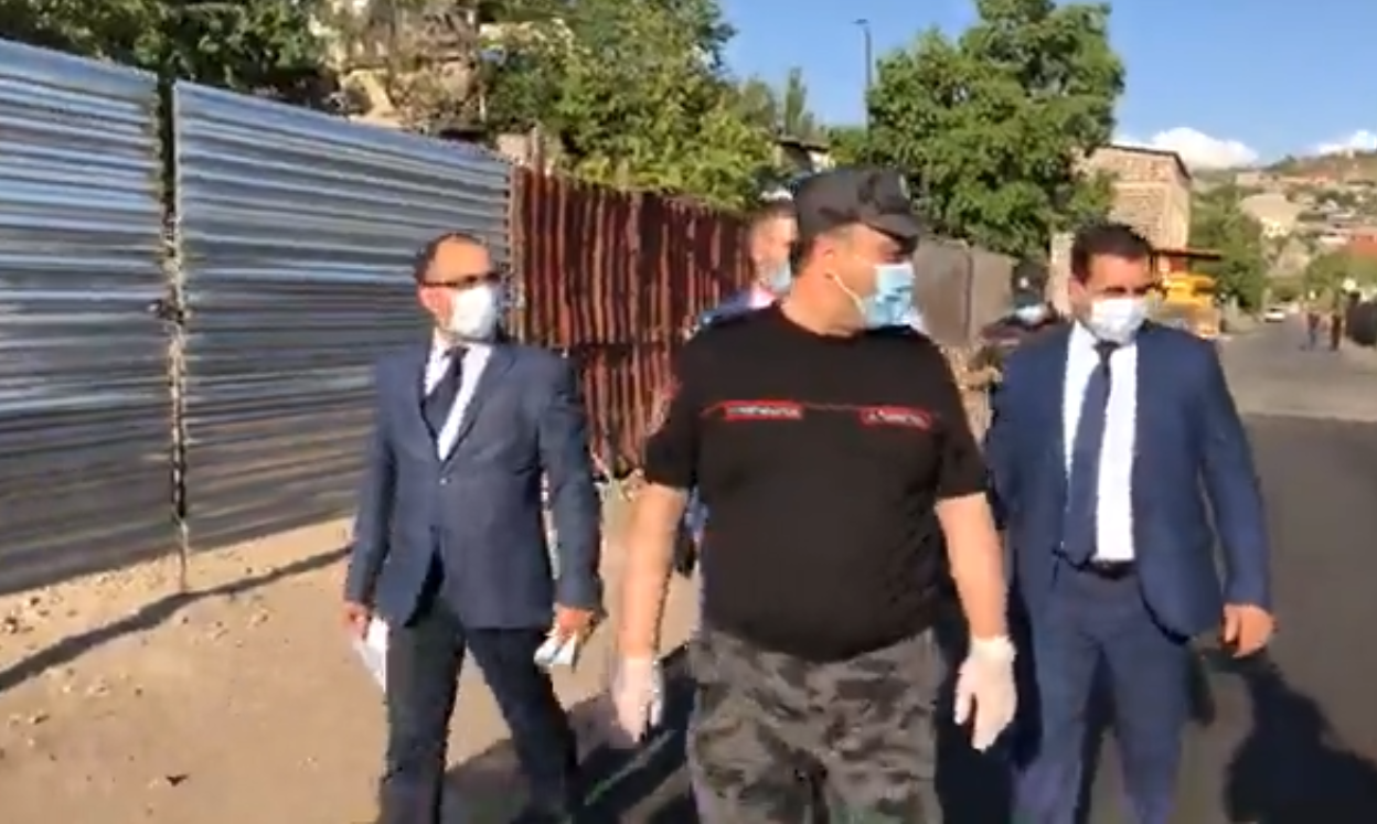 Ոստիկանության պետը շրջայց է կատարում Նորք-Մարաշում