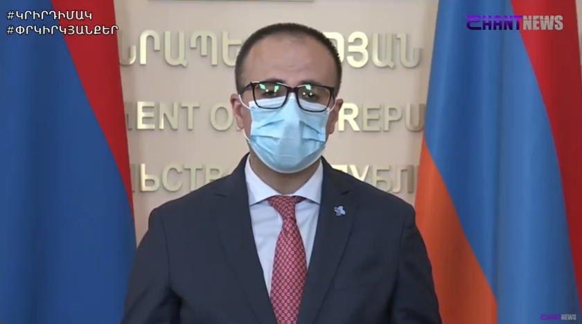 Կորոնավիրուսով վարակման դեպքերի հարաբերակցությունը և՛ լավ է, և՛ վատ․ Արսեն Թորոսյան