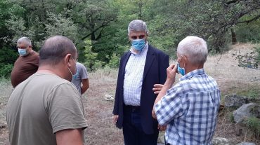 Ծառատնկման աշխատանքներ Ծավ բնակավայրի մոտակայքում