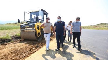 Սուրեն Պապիկյանն այսօր հետևել է Արագածոտնի մարզում ընթացող ճանապարհաշինական աշխատանքներին