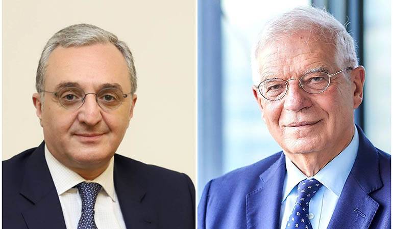 Զոհրաբ Մնացականյանը հեռախոսազրույց է ունեցել ԵՄ արտաքին գործերի և անվտանգության քաղաքականության հարցերով բարձր ներկայացուցիչ Ջոզեֆ Բորելի հետ