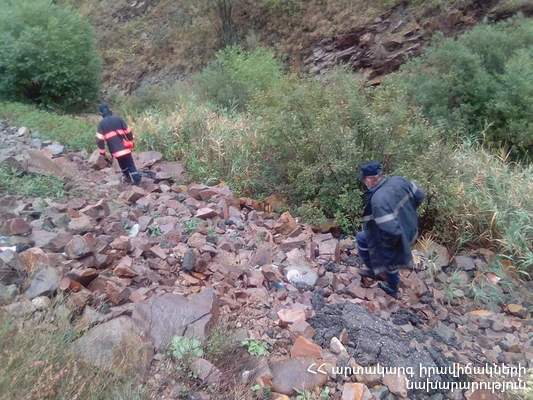 Փրկարարները ժամանակավորապես դադարեցրել են քաղաքացու որոնողական աշխատանքները