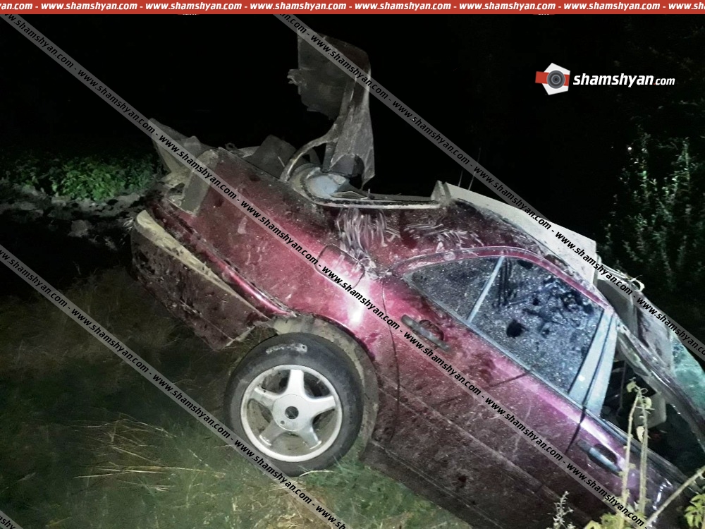 Արմավիրի մարզում 32–ամյա վարորդը Mercedes-ով կողաշրջված վիճակում հայտնվել է առվում