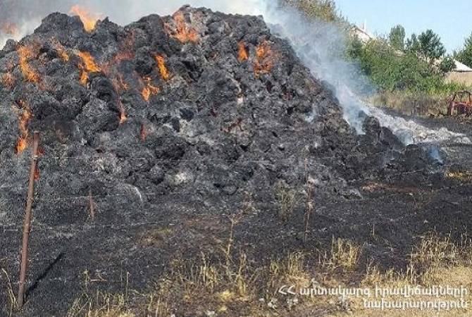 Օձունում մոտ 2000 հակ անասնակեր է այրվում