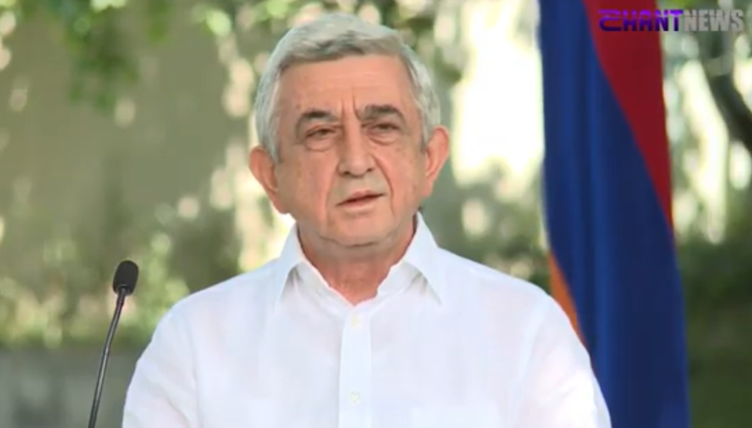 Սերժ Սարգսյանը հանդես է եկել ներածական խոսքով, ներկայացրել Ապրիլյան պատերազմի հանգամանքները քննող ԱԺ հանձնաժողովի ասելիքը