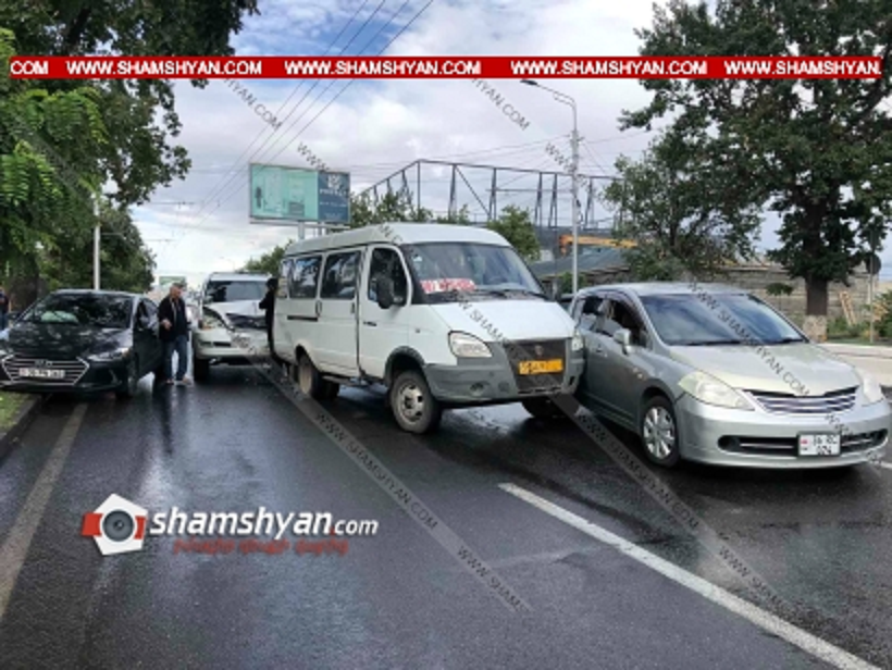 Շղթայական ավտովթար է տեղի ունեցել Իսակովի պողոտայում՝ մաքսատան դիմաց