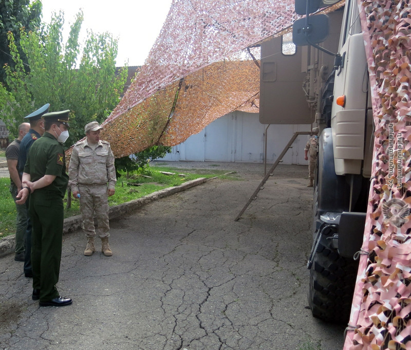 Ռազմական կցորդներն այցելել են COVID-19 վարակի հետազոտման շարժական լաբորատորիա