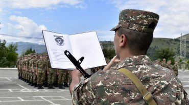 Երրորդ զորամիավորումում  կայացել է  նորակոչիկների երդման հանդիսավոր արարողություն