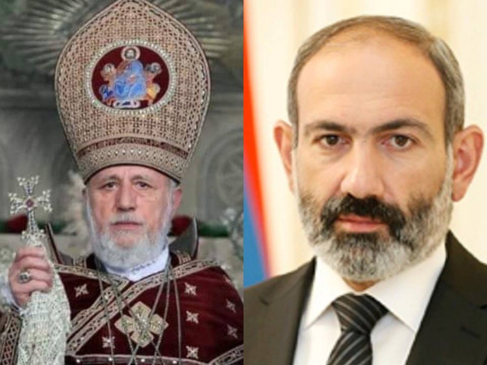 Գարեգին Բ կաթողիկոսը  հեռախոսազրույց է ունեցել Նիկոլ Փաշինյանի հետ