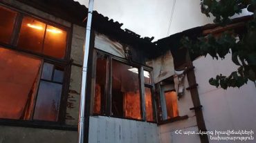 Պտղունք գյուղում բռնկված հրդեհը մարվել է․ այրվել է 10 բնակարան