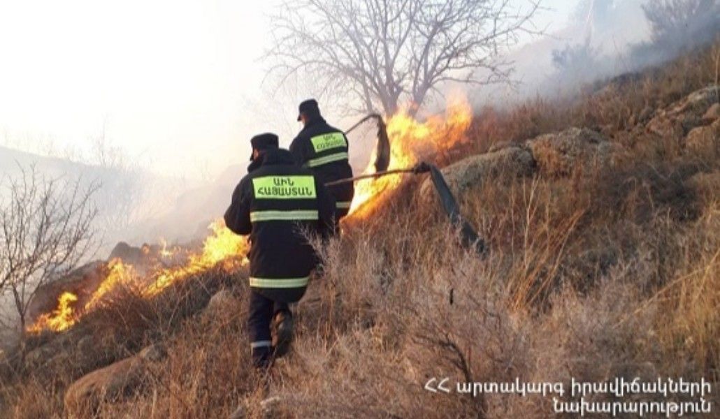 Հրշեջ-փրկարարները մարել են ընդհանուր 8 հա տարածքում բռնկված հրդեհները