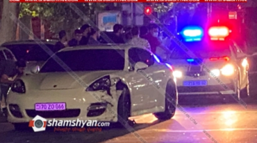 Մաշտոց-Ամիրյան խաչմերուկում բախվել են Porsche Panamera-ն, Mercedes-ն ու Nissan-ը