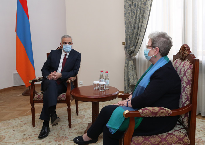 Փոխվարչապետ Մհեր Գրիգորյանն ընդունել է ԵՄ դեսպանին