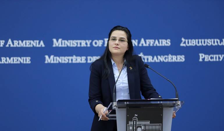 Մարդկության դեմ Ադրբեջանի ոճիրների և էթնիկ զտումների քաղաքականությունը դատապարտված է ձախողման․ ԱԳՆ խոսնակ