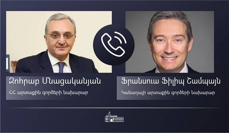 Հայաստանի և Կանադայի ԱԳ նախարարները հեռախոսազրույց են ունեցել