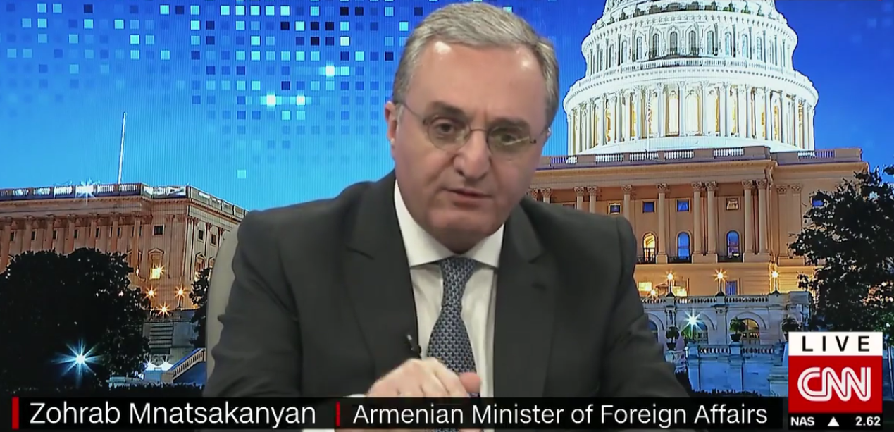 Մինչ մենք խոսում ենք, հաղորդագրություններ եմ ստանում Ադրբեջանի կողմից Արցախի բնակավայրերի թիրախավորման մասին․ Զ․Մնացականյանը՝ CNN-ի եթերում