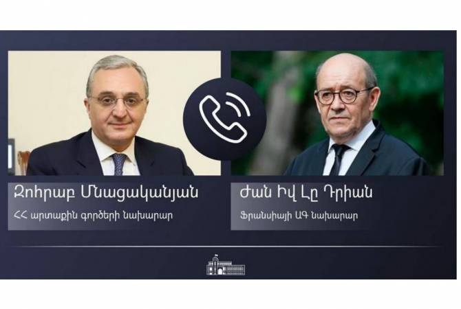 Հայաստանի և Ֆրանսիայի արտգործնախարարները հեռախոսազրույց են ունեցել