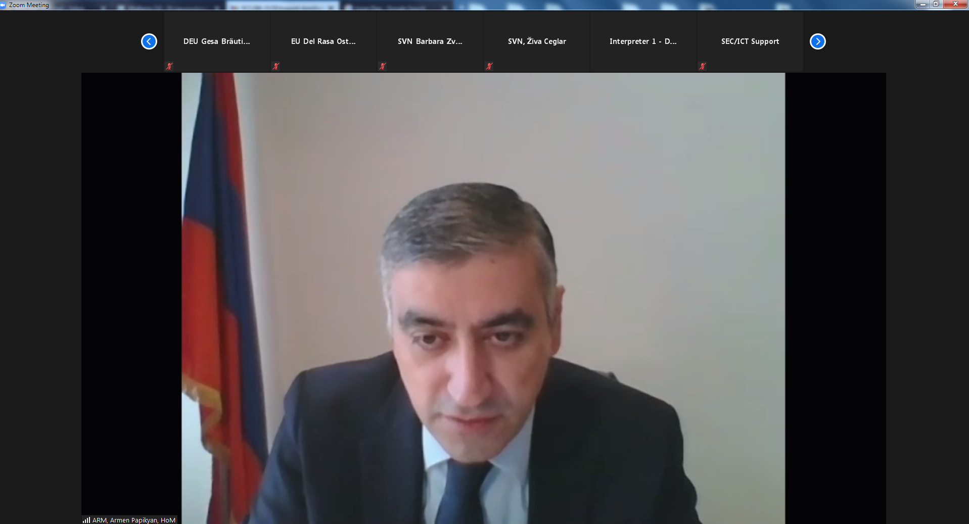 Վիեննայում ԵԱՀԿ մշտական խորհրդի նիստի օրակարգում ներառվել է «Ադրբեջանի՝ Թուրքիայի և օտարերկրյա ահաբեկչական մարտիկների ներգրավմամբ ագրեսիան Արցախի և Հայաստանի դեմ» վերտառությամբ հարցը