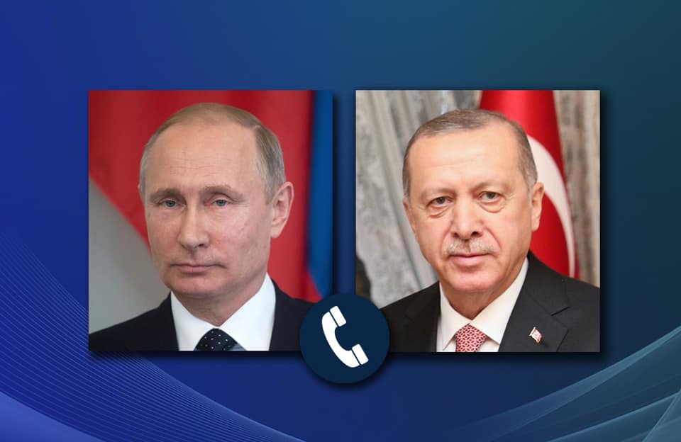 Պուտինը Էրդողանի հետ քննարկել է Ղարաբաղի վերաբերյալ Ադրբեջանի և Հայաստանի հետ ձեռքբերված պայմանավորվածությունները