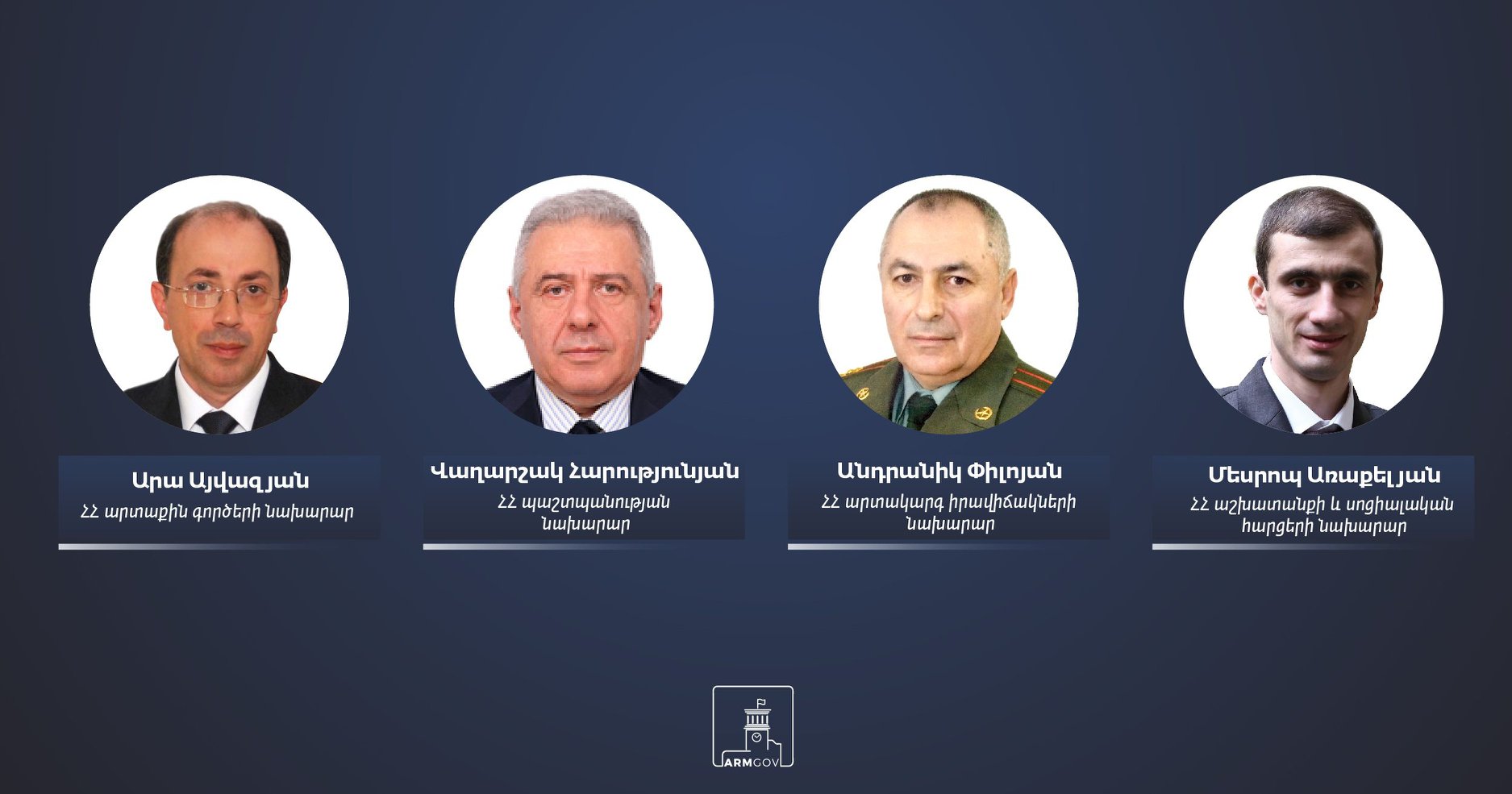 Փոփոխություններ են կատարվել կառավարության կազմում. գործադիրի նոր անդամները