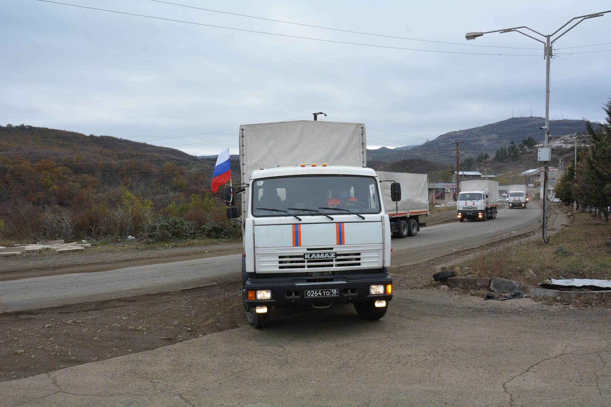 ՌԴ արտակարգ իրավիճակների, քաղաքացիական պաշտպանության և աղետների հետևանքների վերացման նախարարությունը մարդասիրական օգնություն է ուղարկել Արցախ