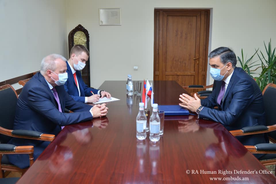 Արման Թաթոյանը հանդիպում է ունեցել ՌԴ արտակարգ և լիազոր դեսպան Սերգեյ Կոպիրկինի հետ