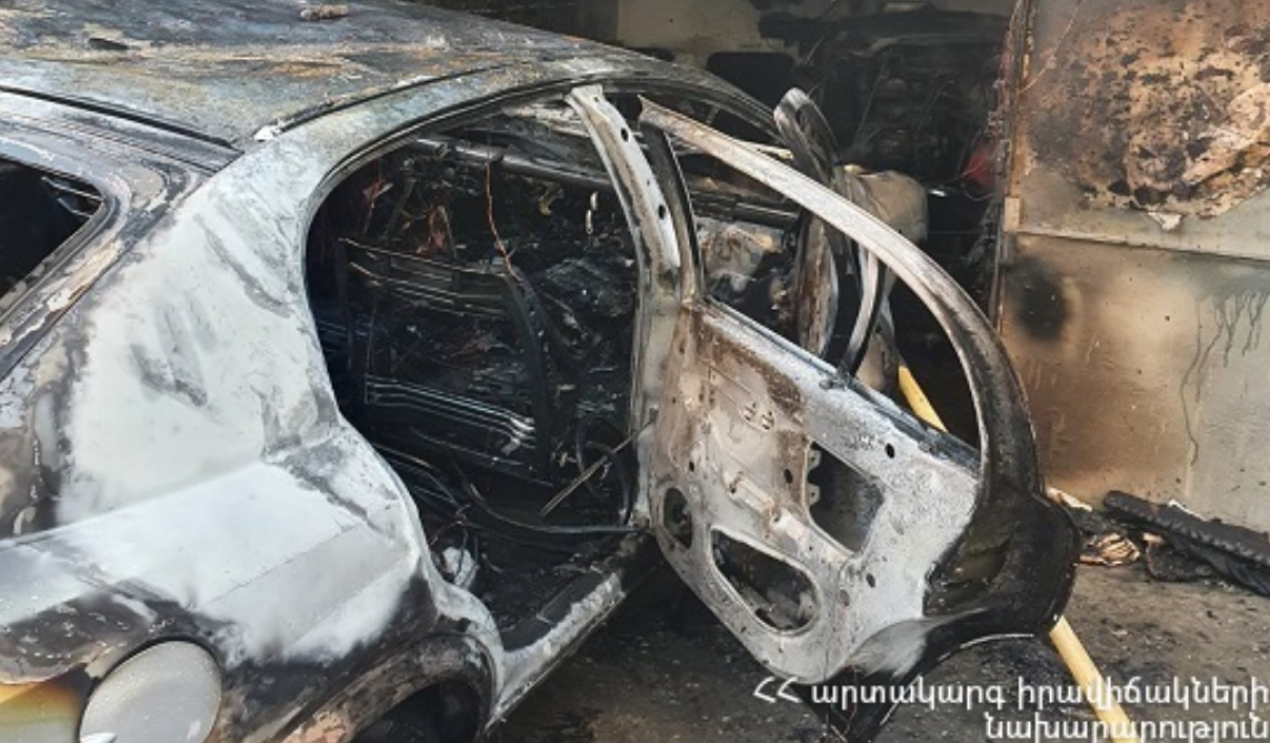 Երևանի ավտոտնակներից մեկում այրվել է «Opel Astra» մակնիշի ավտոմեքենա