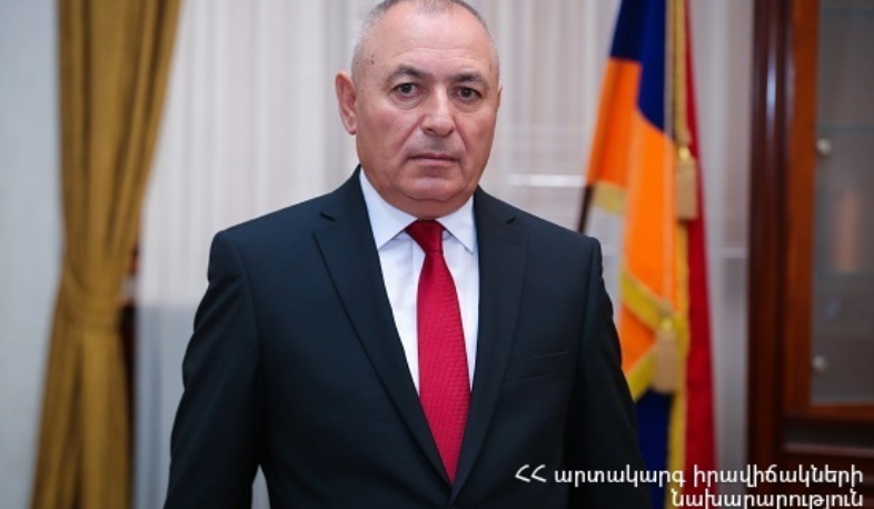 ՀՀ ԱԻ նորանշանակ  նախարարը ուղերձ է հղել