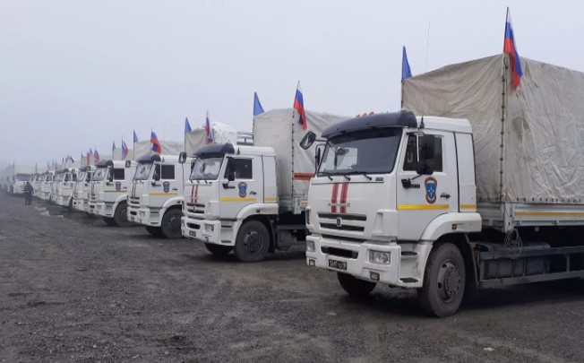 ԼՂ է հասել ՌԴ ԱԻՆ մարդասիրական օգնությամբ բեռնված 35 վագոն