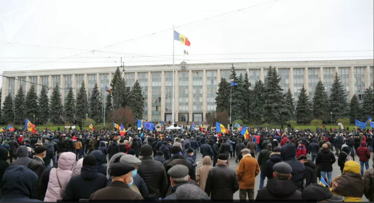 Մոլդովայում հակակառավարական ցույց է անցկացվում
