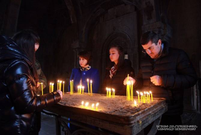 Արցախի նախագահ Արայիկ Հարությունյանը մասնակցել է Սուրբ Ծննդյան տոնի առթիվ մատուցված պատարագին