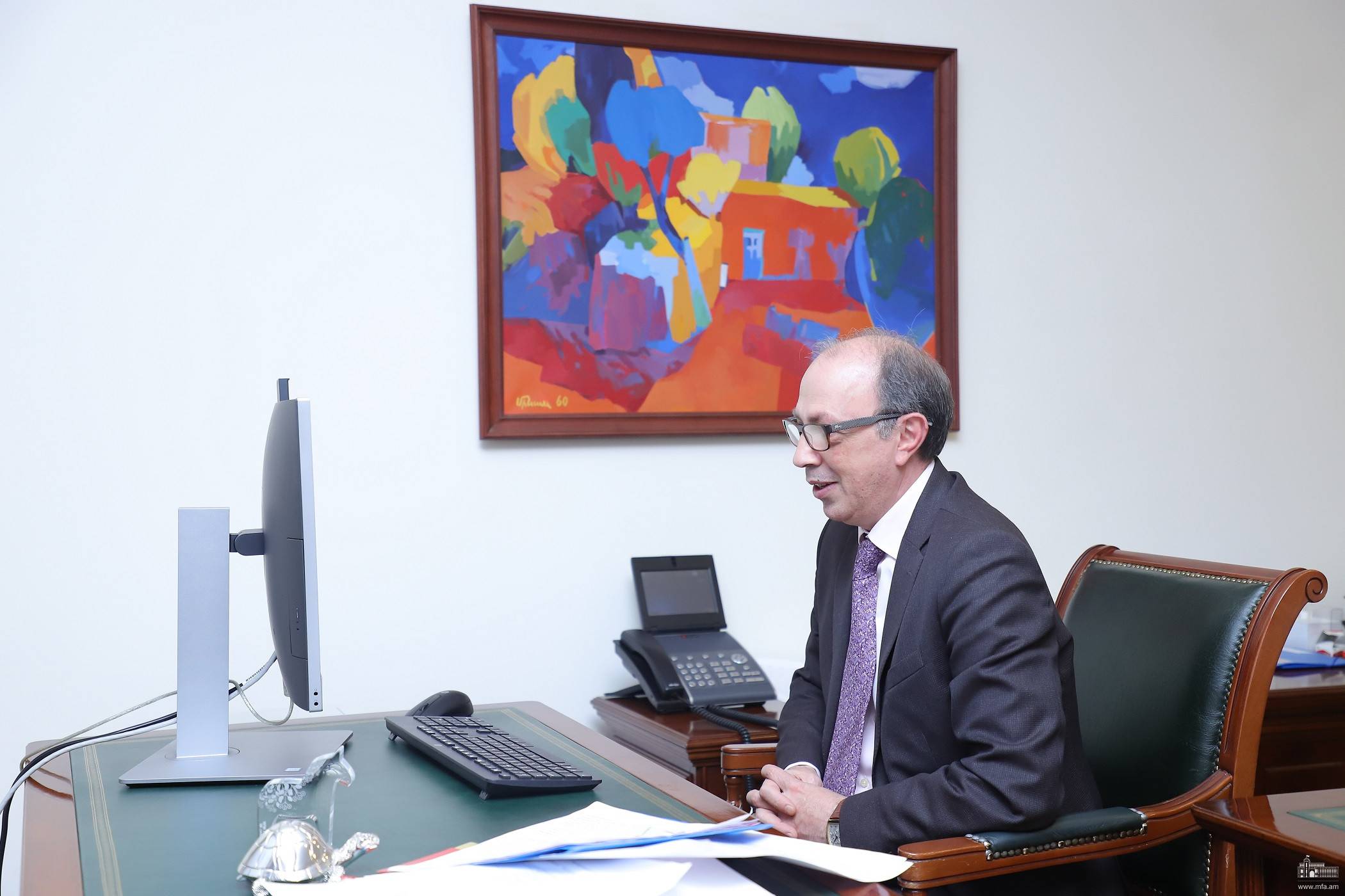 Արա Այվազյանը տեսազրույց է ունեցել Ստեֆ Բլոկի հետ