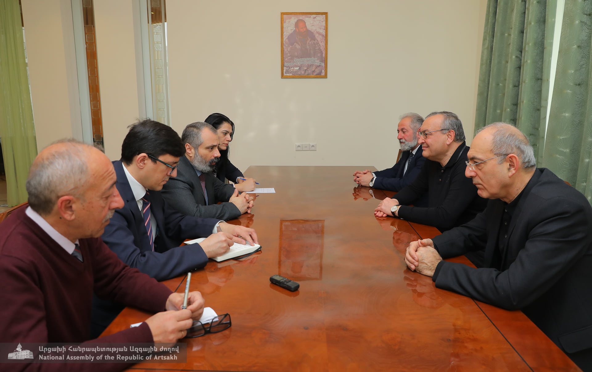 Արցախի ԱԺ նախագահը ընդունել է նորանշանակ արտգործնախարար Դավիթ Բաբայանին