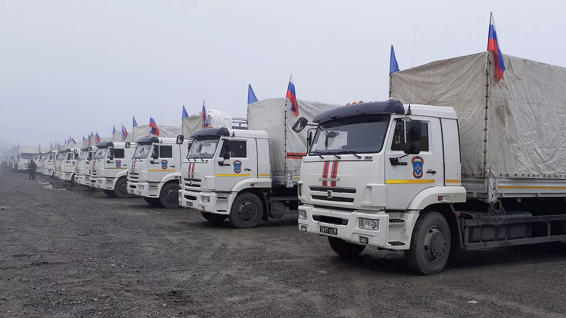 ՌԴ ԱԻՆ-ի շինարարական նյութերով շարասյունը ուղևորվել է ԼՂ