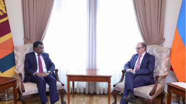 ԱԳ նախարար Արա Այվազյանն ընդունել է Շրի Լանկայի դեսպանին