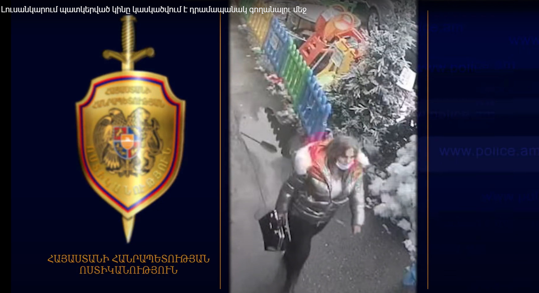 Լուսանկարում պատկերված կինը կասկածվում է դրամապանակ գողանալու մեջ