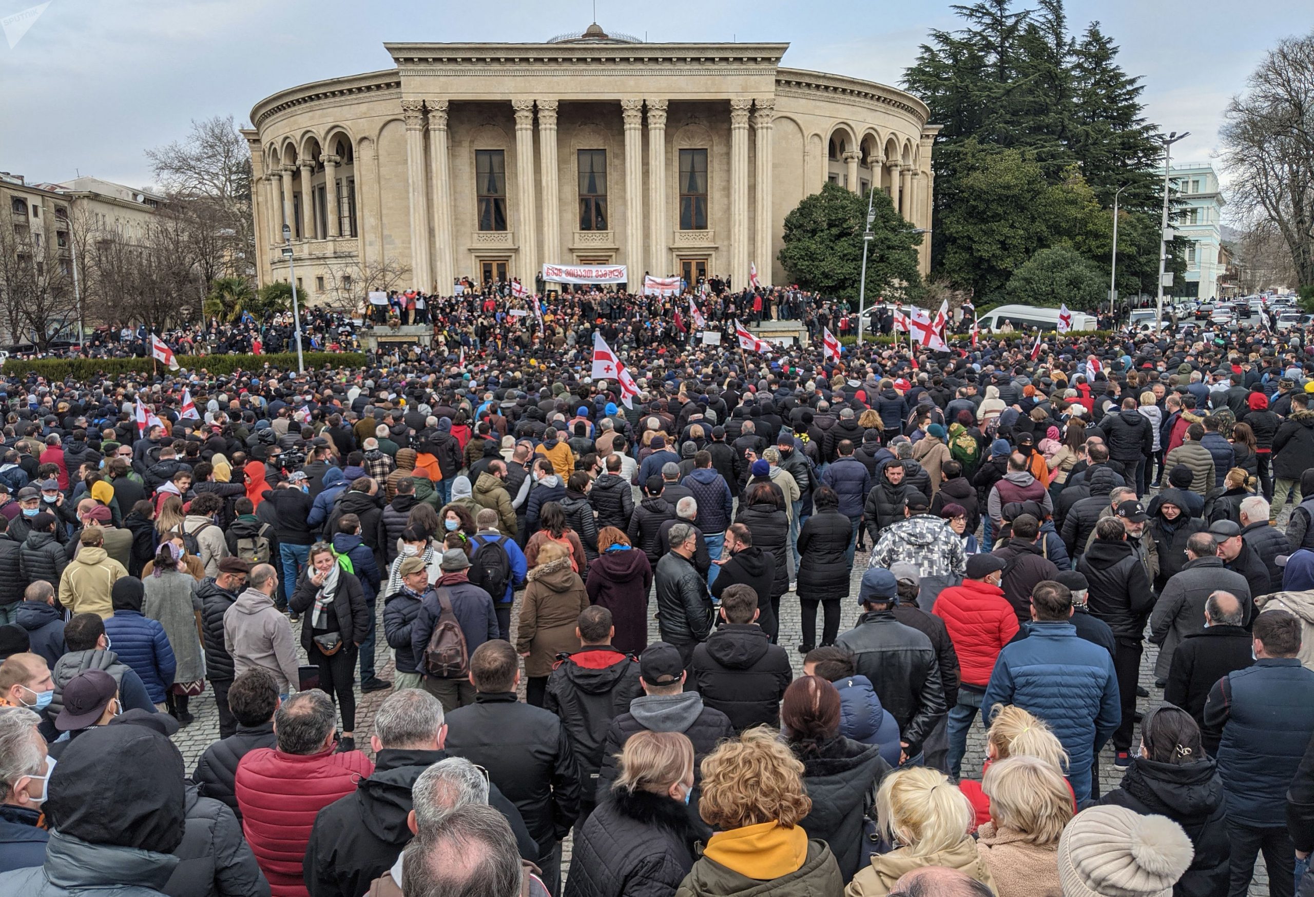 Քութայիսի բնակչությունն ընդդեմ թուրքական ընկերության կողմից Ռիոնի կիրճում ՀԷԿ-ի կառուցման