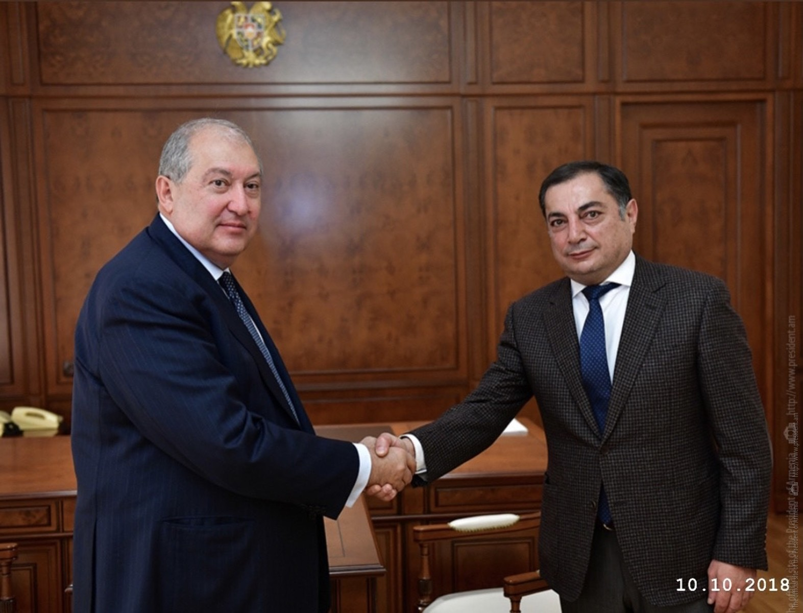 Արմեն Սարգսյանը հանդիպել է Վահրամ Բաղդասարյանի հետ