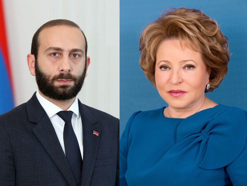 Արարատ Միրզոյանը հեռախոսազրույց է ունեցել Վալենտինա Մատվիենկոյի հետ