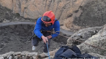 Փրկարարները դուրս են բերել «Նորավանքի ձոր» տարածքում արգելափակված քաղաքացուն