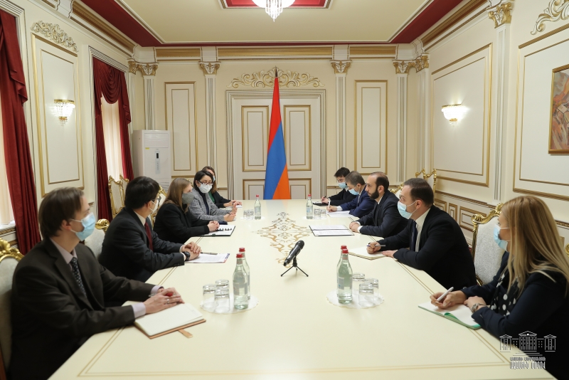 ԱԺ նախագահը հանդիպել է ԱՄՆ դեսպանի և ԱՄՆ ԶԾ ղեկավարի հետ