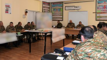 5-րդ զորամիավորումում անցկացվել է հրամանատարաշտաբային զորավարժություն