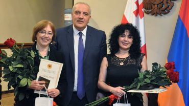 Վրաստանում ՀՀ դեսպանը ոսկե մեդալներ է հանձնել Ն. Դիղմելաշվիլիին և Ս. Երիցյանին